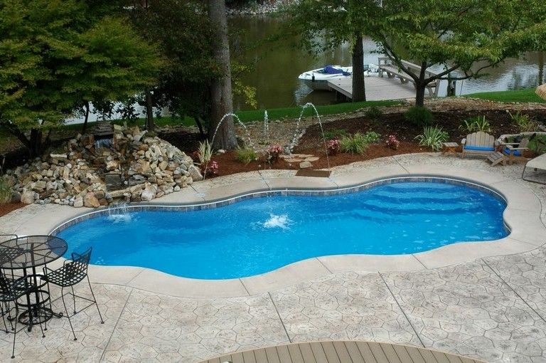 28 Stunning Backyard Pool Ideas On A Budget Backyard Pool Ideas Backyard Pool Small Backyard Pools Backyard Pool Designs