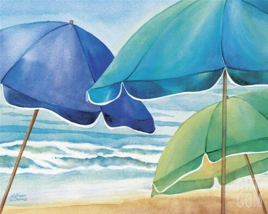 Peaceful Beach Paintings by Kathleen Denis - Beach Bliss Living
