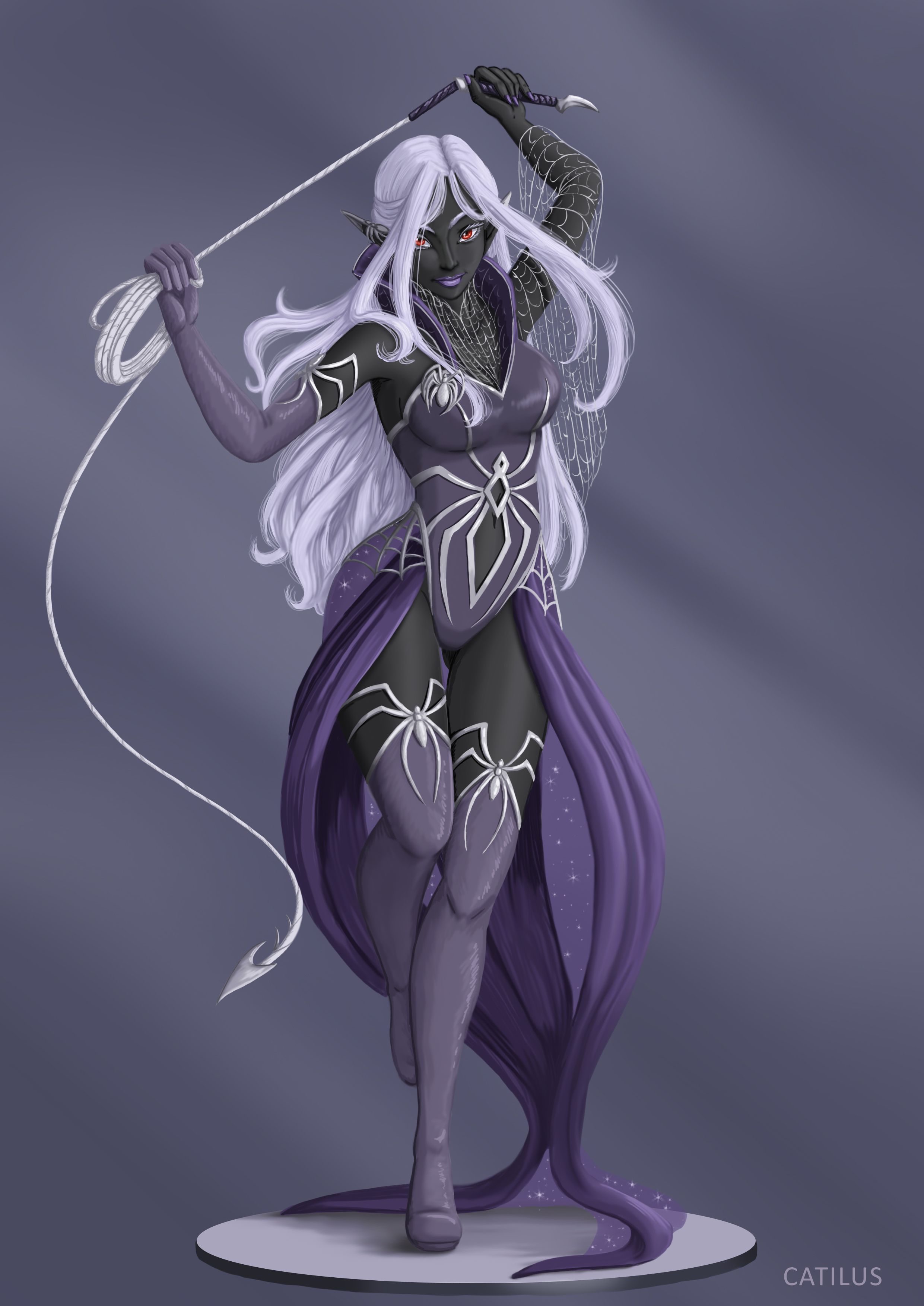 Patreon Dark Elf Cleric Dnd Characters