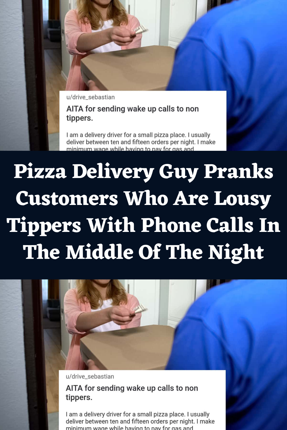 Pizza Delivery Guy Pranks Customers Who Are Lousy Tippers With Phone