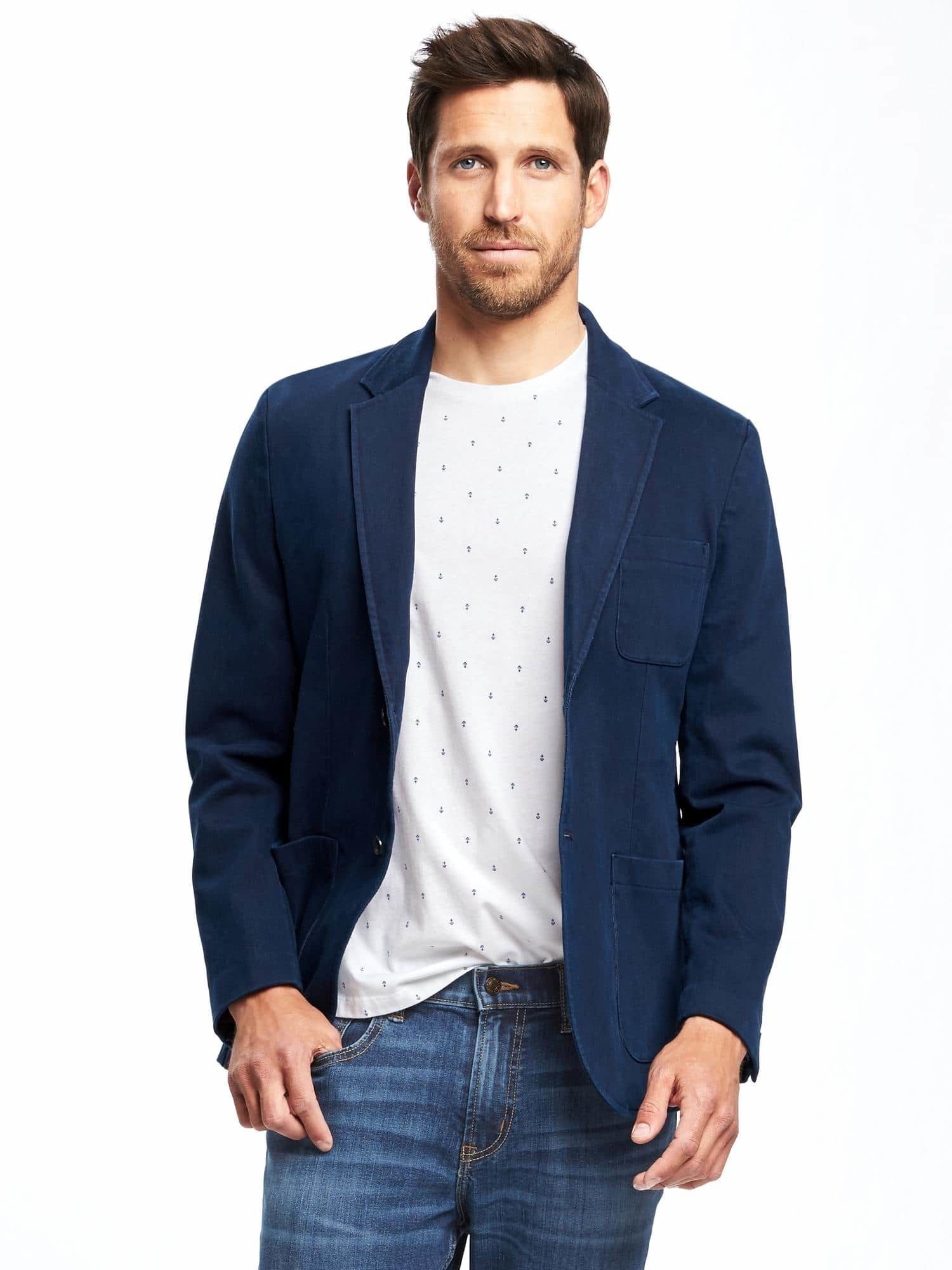 Blue jeans white shirt and hot sale blazer