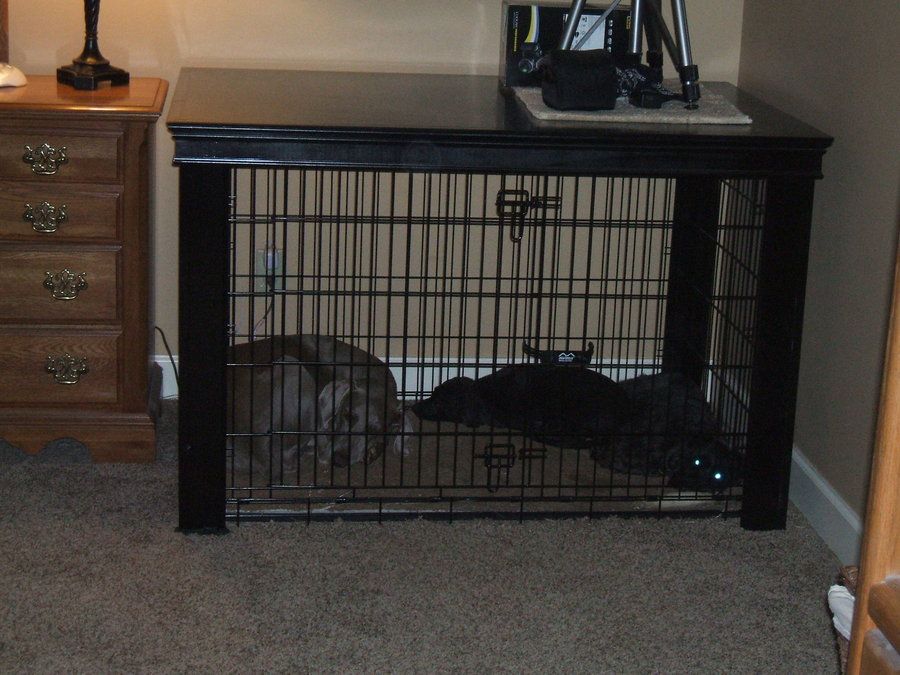Extra Large Dog Crate Table Over By David Grimes Lumberjocks Extra Large Dog Crate Table Over