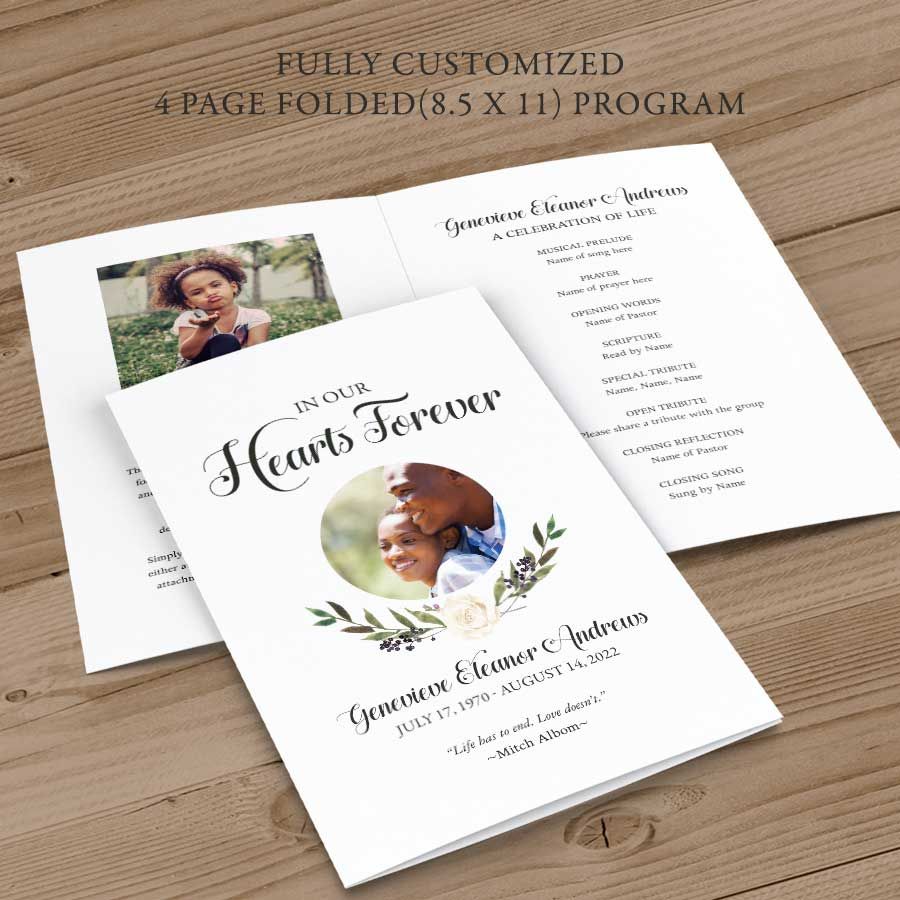 Download Funeral Program Templates Bundle Of 5 Life Celebration Of Life Program Template Printable Funeral Template Memorial Editable Microsoft Word Stationery Paper Party Supplies