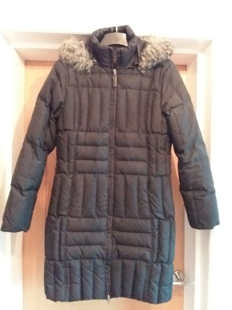 Per una feather down coat Size S WOMENS PER UNA BROWN DOWN FEATHER ZIP