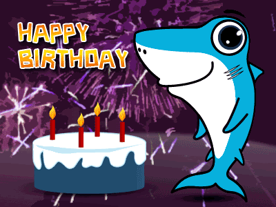 Cute Shark Wishes You A Happy Birthday Cards Happy Birthday