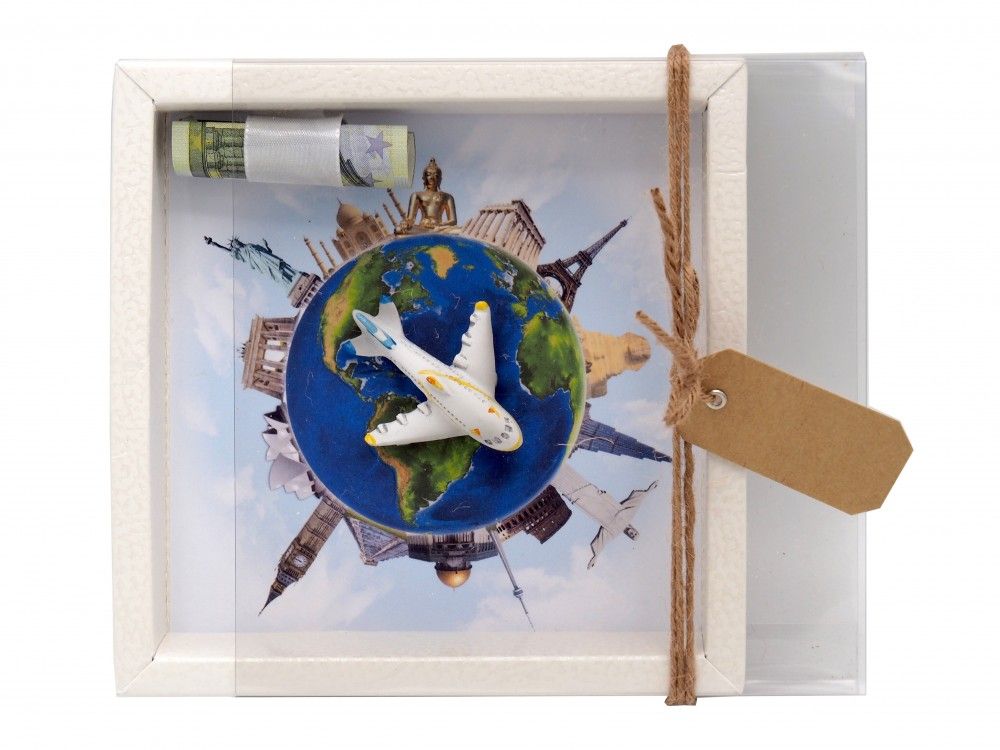 Geldgeschenk Verpackung Reise Weltreise Around The World Geldgeschenke