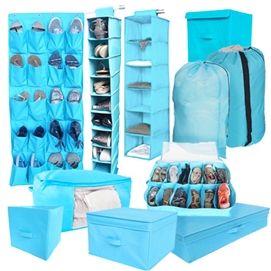 10PC Complete Dorm Organization Set - TUSK Storage - Aqua (Includes Bonus Laundry Bag) Dorm Essentials Dorm Room Storage Dorm Room Storage, Dorm Room Organization, Dorm Room Decor, Storage Spaces, Shoe Storage, Organization Ideas, Dorm Necessities, Dorm Room Essentials, College Closet