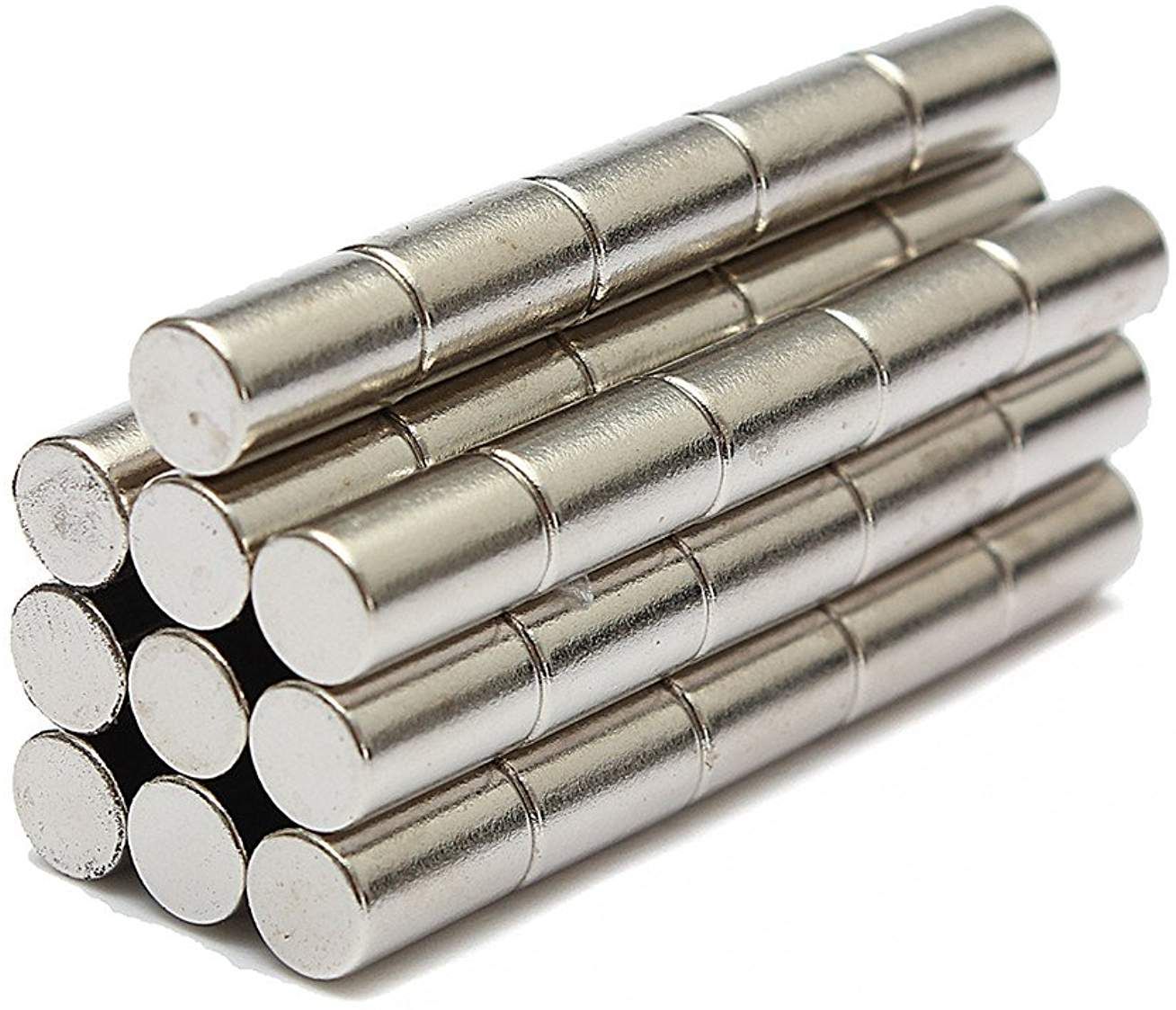 HuhuswwBin Lot de 100 aimants en néodyme N50 pour réfrigérateur magnétiques 3 x 4 mm HuhuswwBin Lot de 100 aimants en néodyme N50 pour réfrigérateur magnétiques 3 x 4 mm
