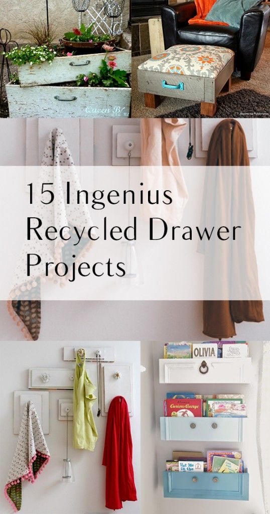 15 Ingenius Recycled Drawer Projects