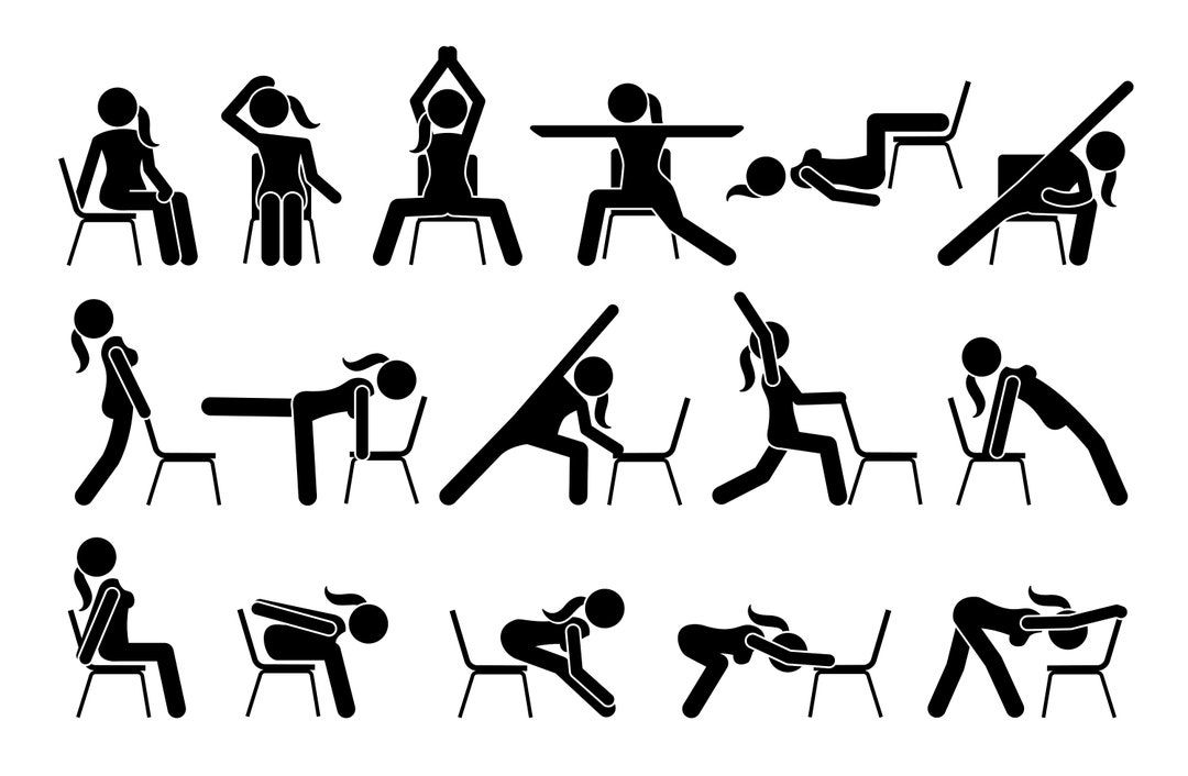 Chair Yoga Exercises Postures Poses Workout Beginners Stretch Etsy chair-yoga-exercises-postures-poses-workout-beginners-stretch-etsy