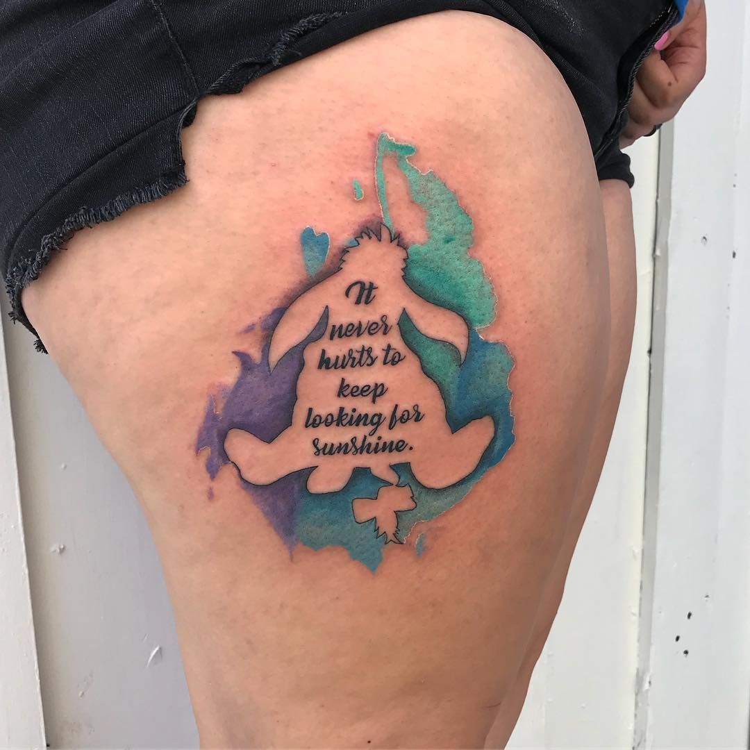 Winnie The Pooh And Eeyore Tattoos Pin by crazy girl on cool tattoos in 2020 | Winnie the pooh tattoos