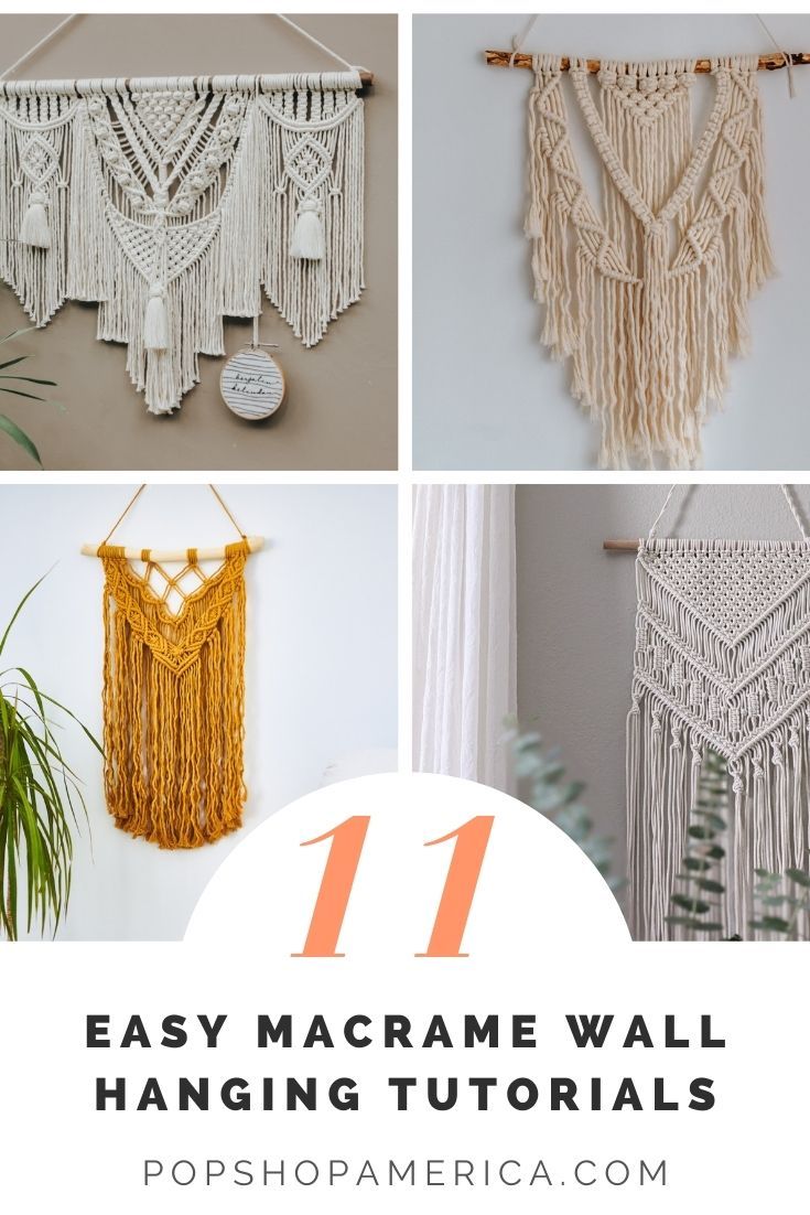 11 Beginner Friendly Macrame Wall Hanging Tutorials