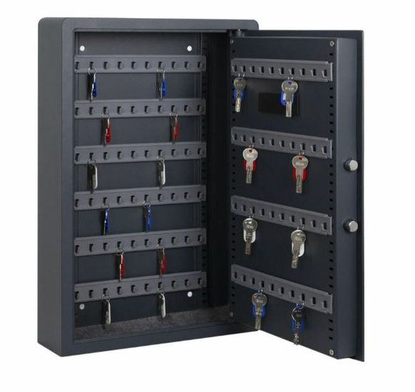 Filex KS Sleutelkluis 140 elo
Bescherming tegen inbraak.
Normering inbraakwerendheid : niet getest
Uitgevoerd met elektronisch slot (inclusief batterijen en noodsleutels)
Met in hoogte verstelbare hakenlijsten.
Zeer geschikt voor muurbevestiging dankzij ondiepe buitenmaat.
Gebruikershandleiding zie bijlage.
Deuropening:
90°
Vergrendeling aantal zijden:
1
Verankering:
achterwand (4x)
Verankeringsmateriaal meegel Products, Gadget
