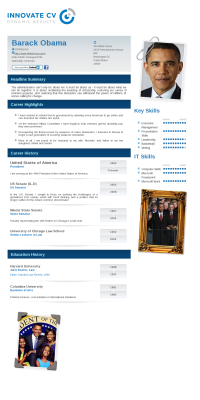 barack obama s innovate cv resumes pinterest