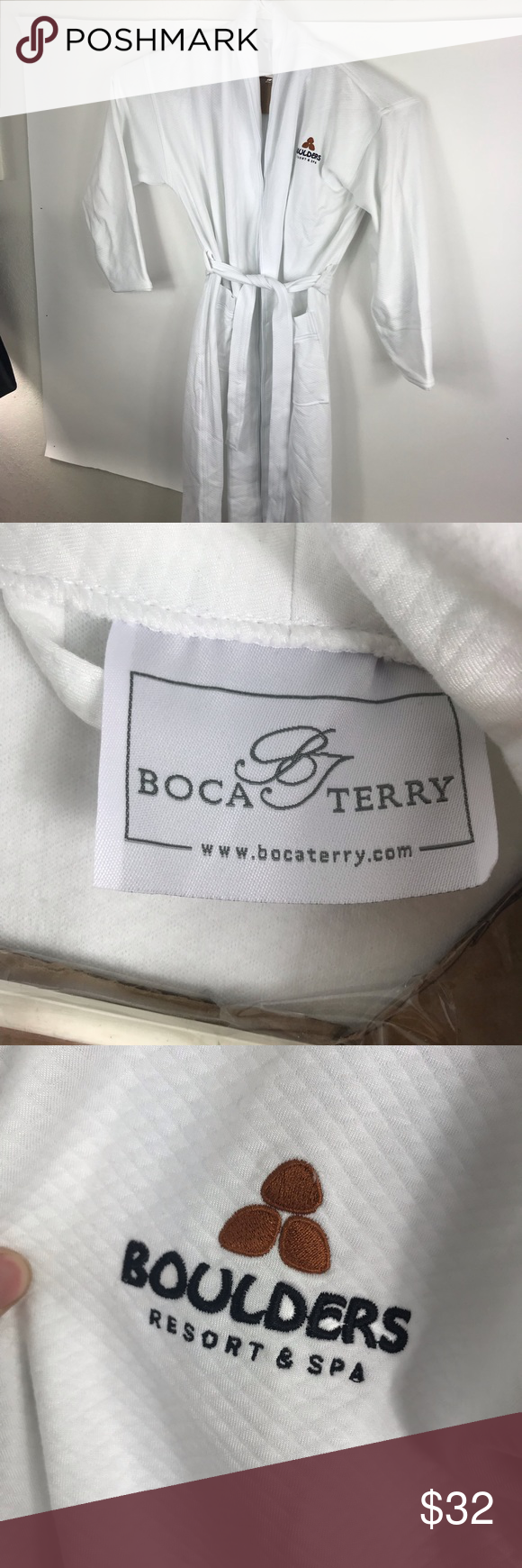 Boca Terry Boulders Resort Spa Quality Robe JJ2 Gender Unisex Size Boca Terry Boulders Resort Spa Quality Robe JJ2 Gender Unisex Size