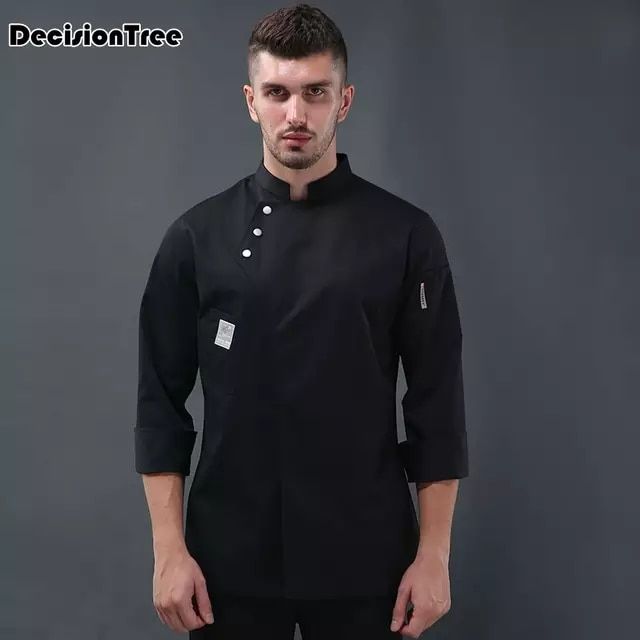 Tienda Online 2020 llegada hombres cocina ropa de trabajo uniforme camisa de varios col… | Chef jackets design, Chef uniform, Chef jackets