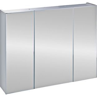 Triple Mirrored Bathroom Cabinet White From Homebase Co Uk Triple Mirrored Bathroom Cabinet White From Homebase Co Uk