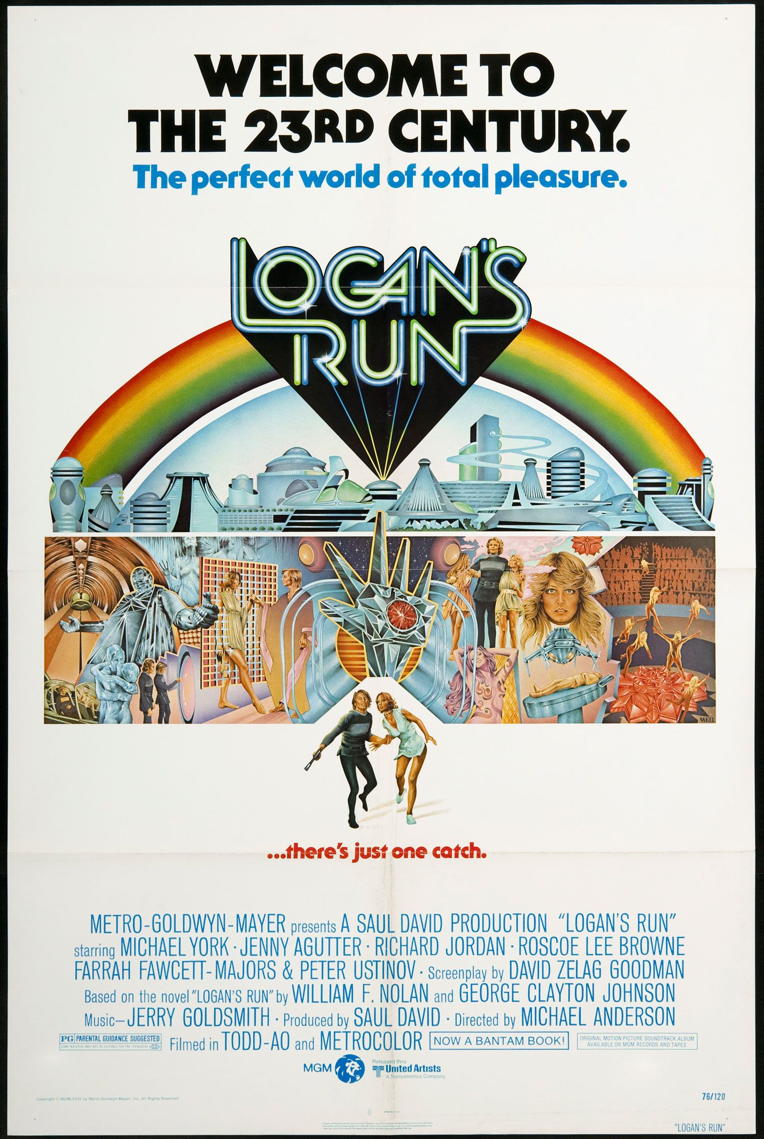 Logan/'s run Michael York vintage movie poster print #3