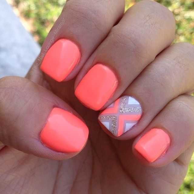 Bright Neon Gel Nails Nail Designs Pinterest Nice Bright Neon Gel Nails