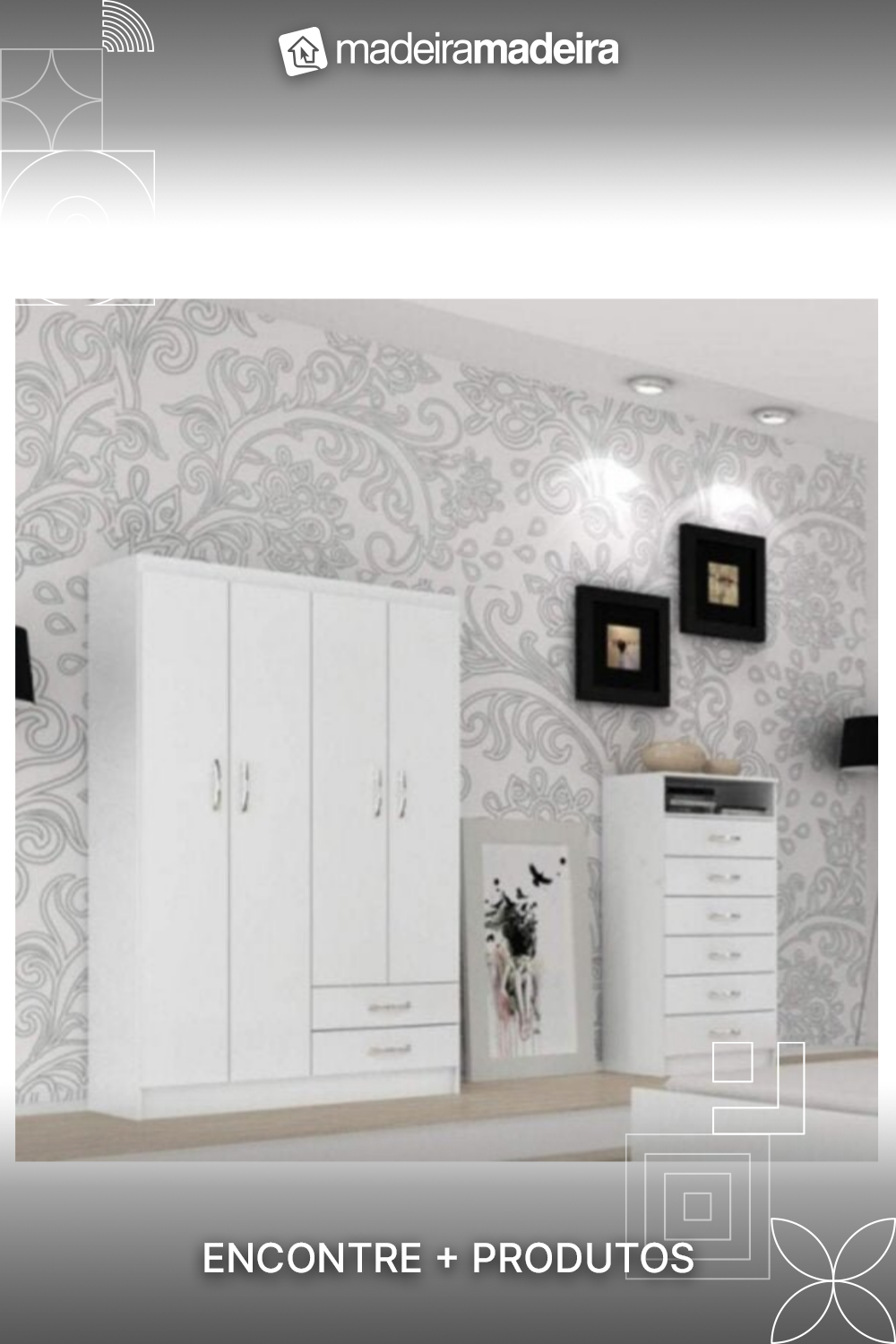 Ei, sabia que na MadeiraMadeira você pode comprar pelo Whatsapp? Mande uma mensagem que nossos consultores vão te ajudar na compra :) Products, Drawers, Wardrobe Closet, Outfits, Gadget