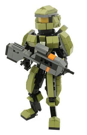 lego halo 4 master chief with battle rifle lego pinterest lego