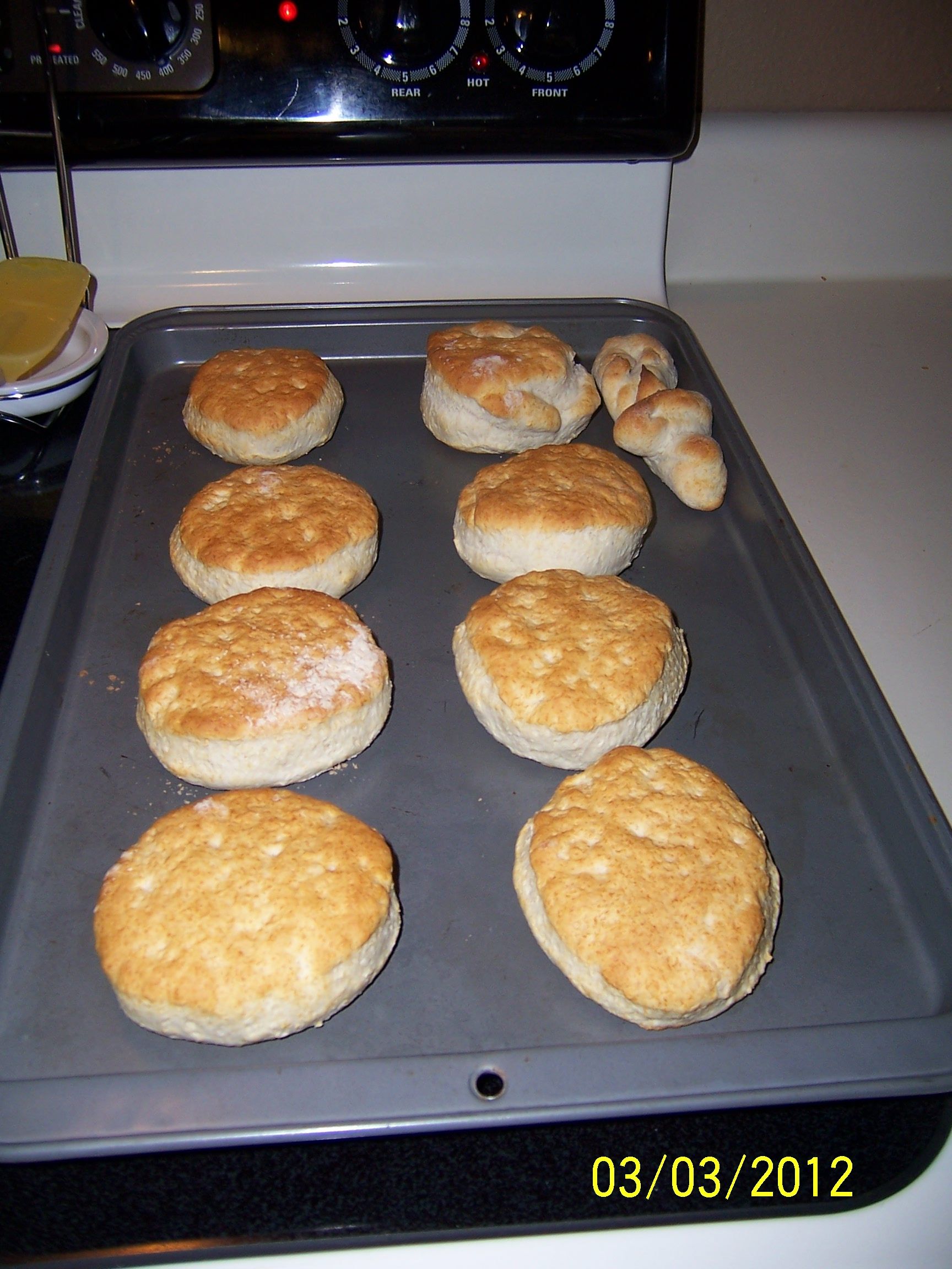 Bisquick Biscuits base recipe, change as you like 2.5C [pancake mix