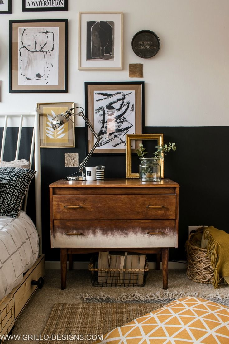 Modern Vintage Small Bedroom Makeover