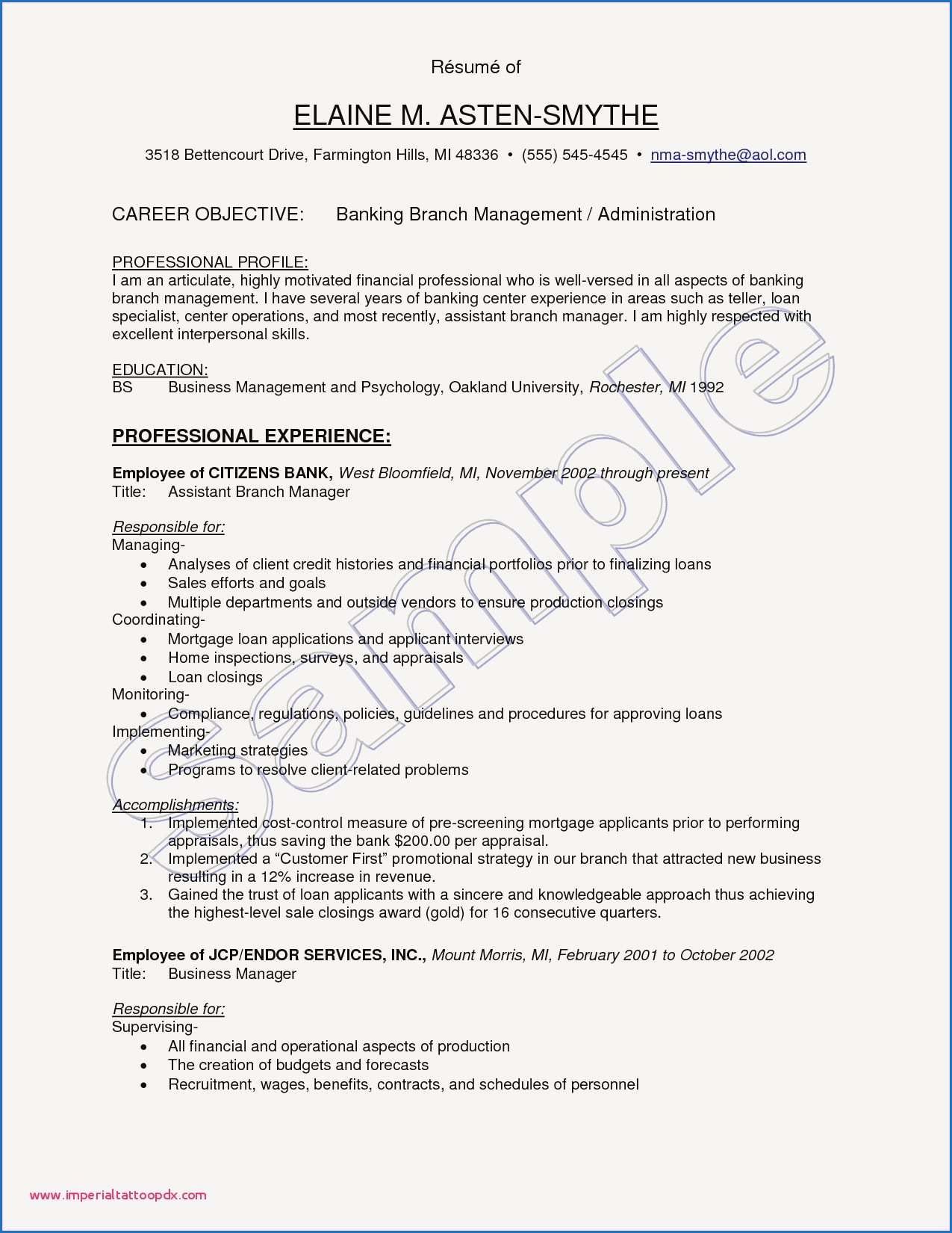 9 Sample Cv for Customer Service Supervisor Check more at