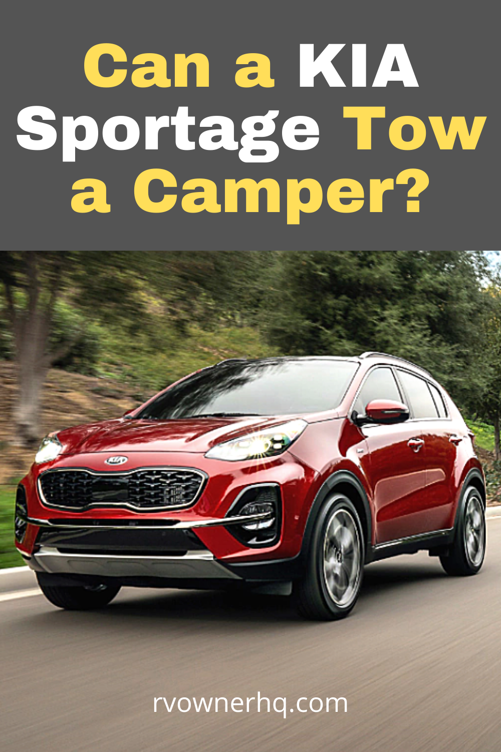 Can a Kia Sportage Tow a Camper?