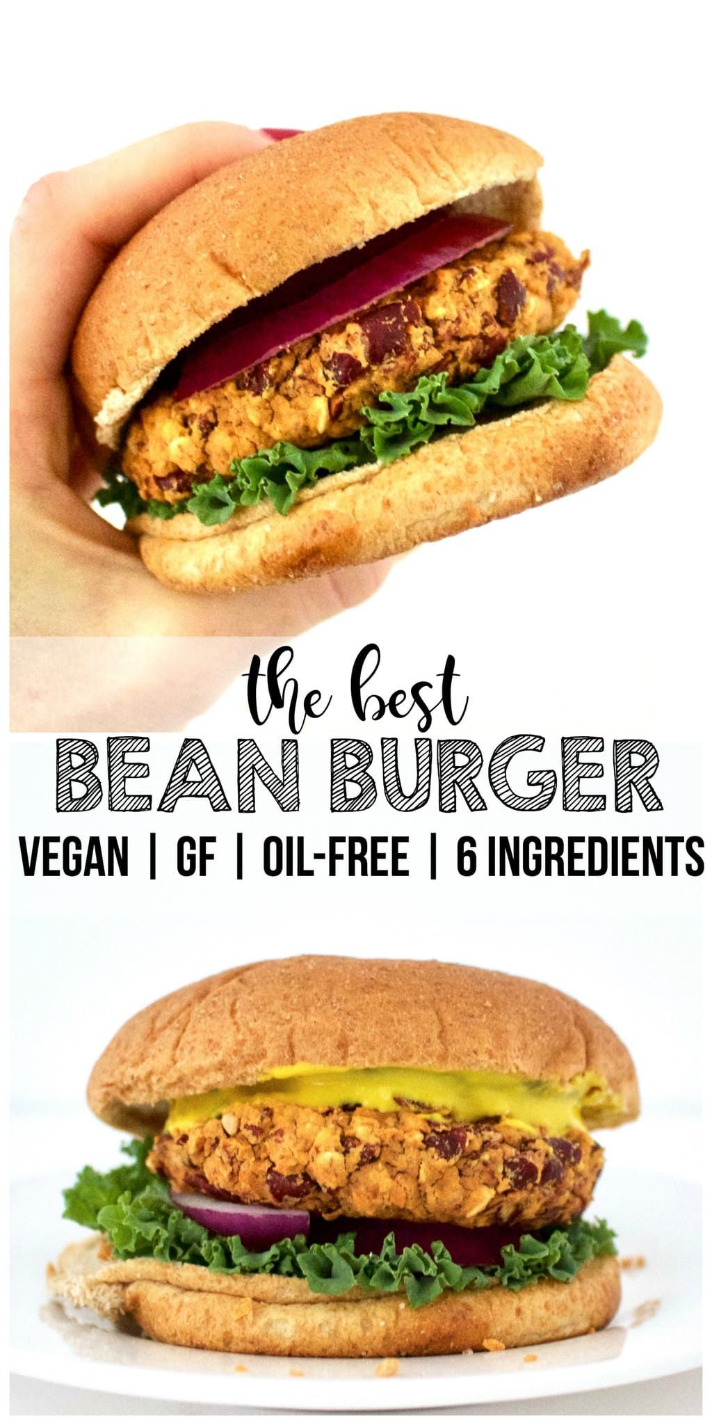 Kidney Bean Burgers (Vegan + Gluten-Free + Low-Fat)