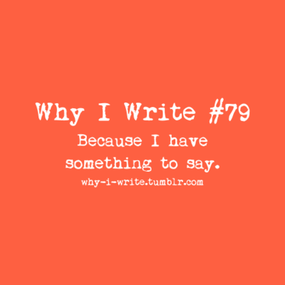 Having our say essay