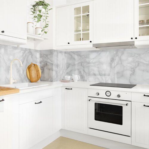 Wade Logan Hart-Kunststofffolie Spritzschutzpaneel Selbstklebend Alturas | Wayfair.de #kitchensplashbacks