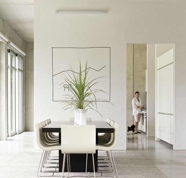 Minimalistische Einrichtungsideen für weißes Esszimmer Design ... Minimalistische Einrichtungsideen für weißes Esszimmer Design ...