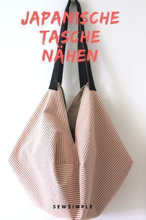 ᐅ Japanische Tasche nähen – Mit dieser Anleitung ganz einfach! #sewingprojects