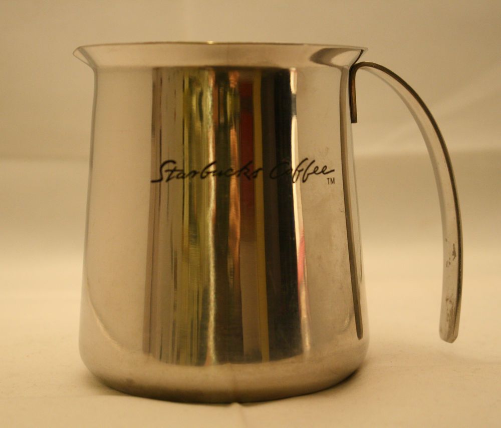 Starbucks Coffee Stainless Steel 18-8 Milk Frother Creamer Jug Pitcher