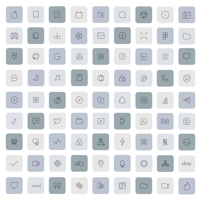 83 Grey iOS 14 App Icons Light Mood iOS14 Widget C 83 Grey iOS 14 App Icons Light Mood iOS14 Widget C