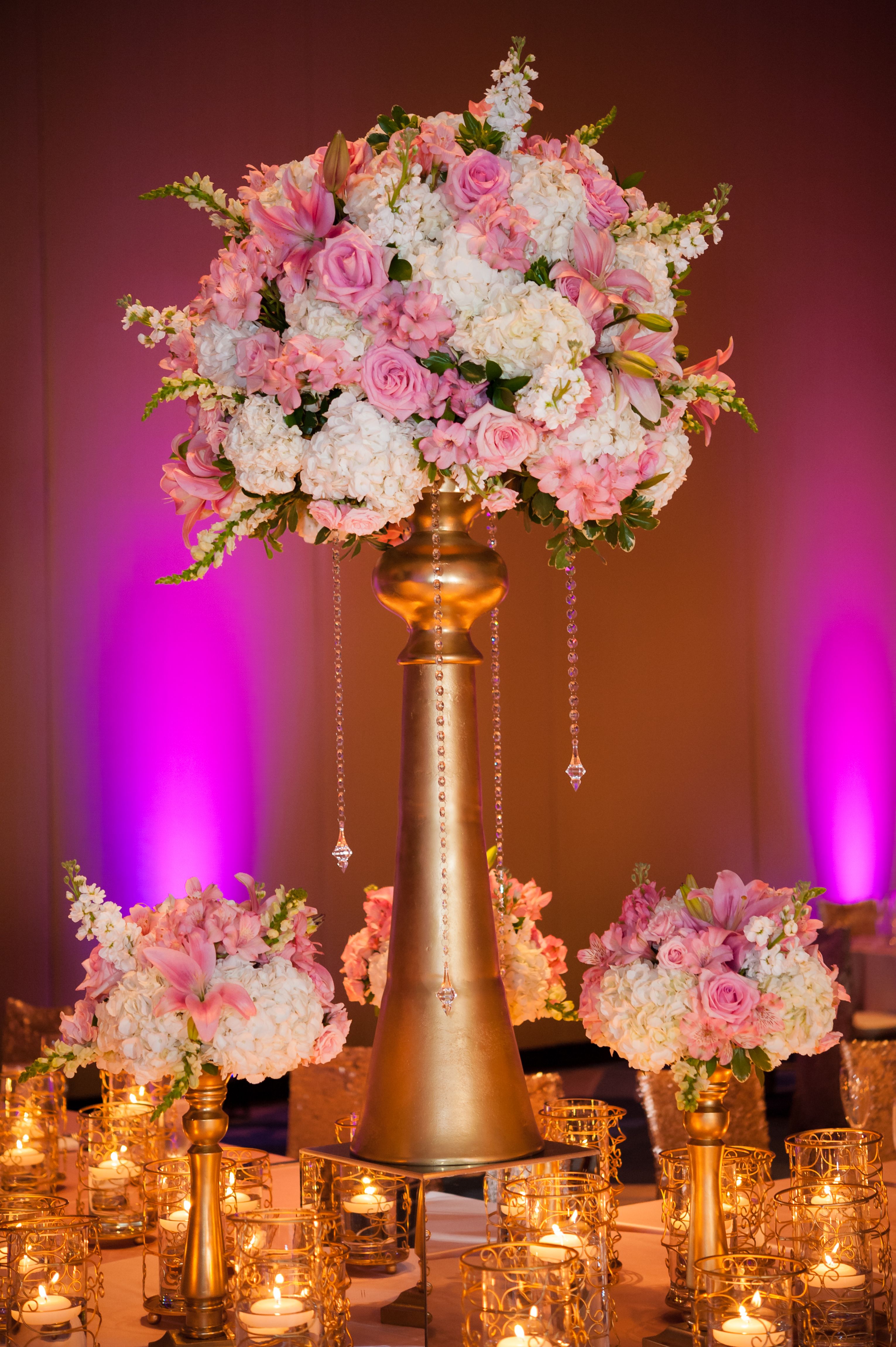 Reception Decor Centerpiece Flower Centerpiece Pink And