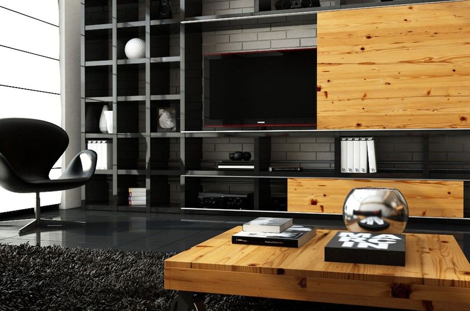 simple coffee table. rich wood color on display in a dark room ... simple coffee table. rich wood color on display in a dark room ...
