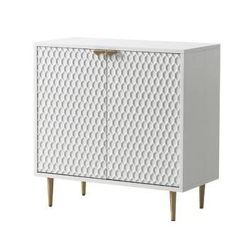 Orren Ellis 2 Door Accent Cabinet Wood In Brown Beige Size Standard 24 42 Wayfair Vozeli Com