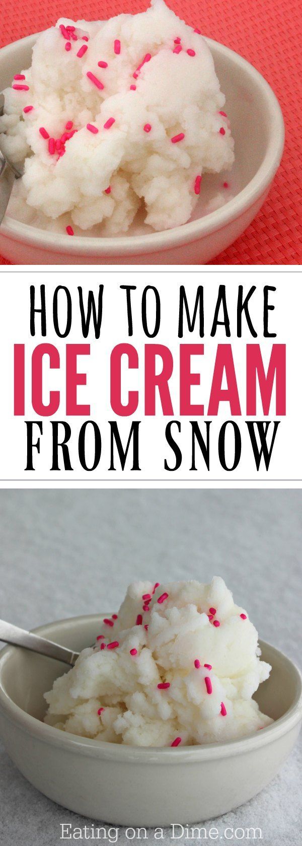 Snow Ice Cream Recipe - How to Make Ice Cream from Snow #snowicecreamrecipe