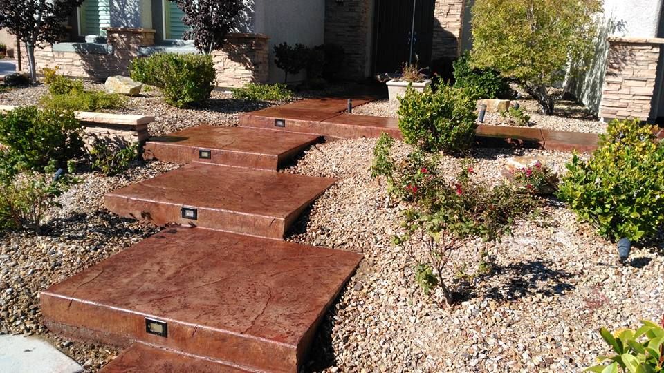 Refreshed and re stained concrete, back to new!# ...