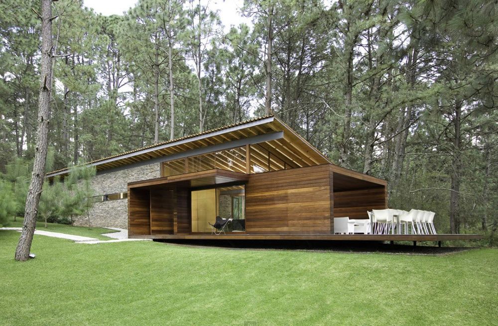 Fachada en madera de casa de campo moderna Lugares diferentes - fachada madera Fachada en madera de casa de campo moderna Lugares diferentes - fachada madera