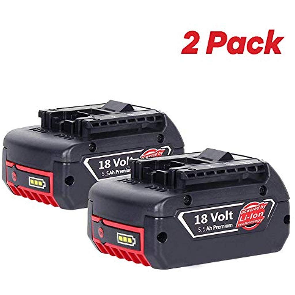 Boetpcr RB18L50 18V 5,5Ah Lithium-ion Batterie de Remplacement pour Ryobi One P108 RB18L40 RB18L25 RB18L15 RB18L13 P108 P107 P122 P104 P105 P102 P103 Outils compacts sans fil