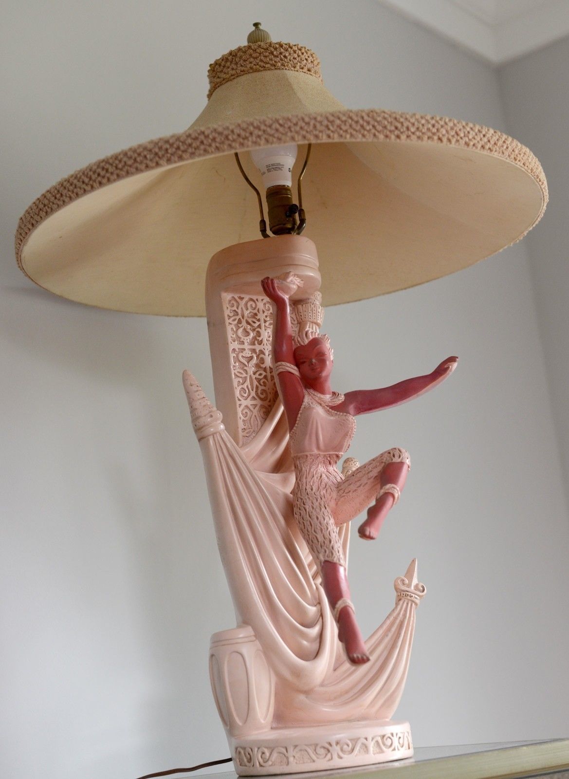 Reglor Of California Lamp Pink Female Genie Dancer Mid Century Ebay Lamp Vintage Lamps Mid Century