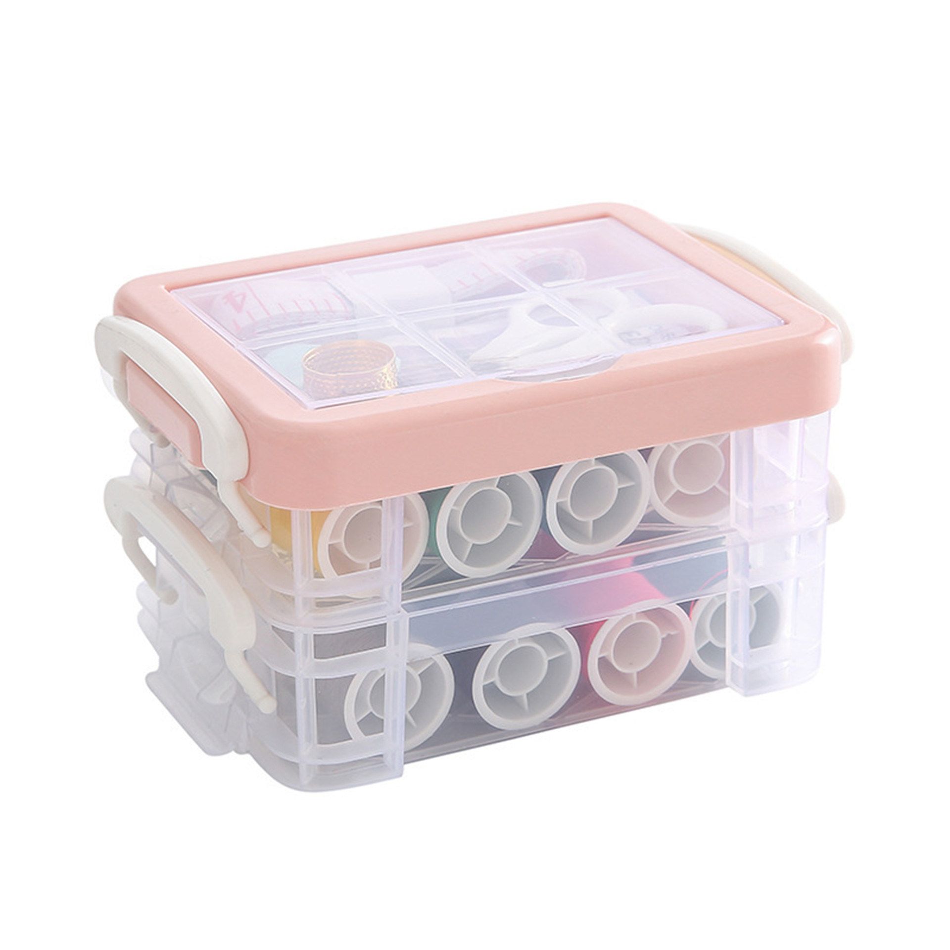 Household Three Layer Storage Sewing Boxes Set Type : Sewing Boxes. Usage : Hand Sewing. Classification : Sewing. Automation : Manual. Material : PP. OEM : Yes. Mqq : 10000. Sewing Box, Hand Sewing, Three Layer, Darning, Boxset, Oem, Utensil, Manual, Household