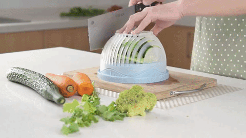 CleanChop - Fruits & Vegetables Cutter Bowl | Salad maker, Healthy ...
