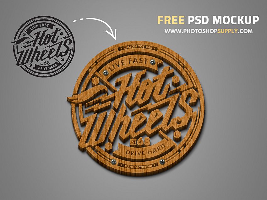 Download Free Wood Logo Mockup Photoshop Supply Free Logo Mockup Psd Logo Mockup Logo Mockups Psd