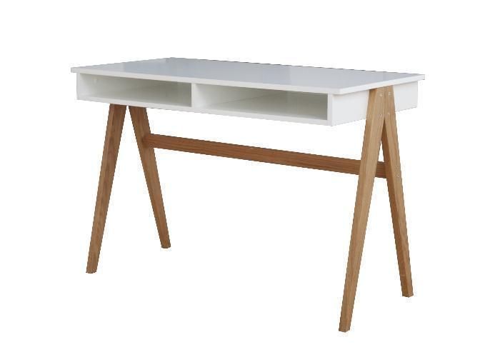 Schreibtisch Strada Weiß, Eiche massiv günstig online kaufen Tischplatte Rund günstig & sicher kaufen bei Yatego