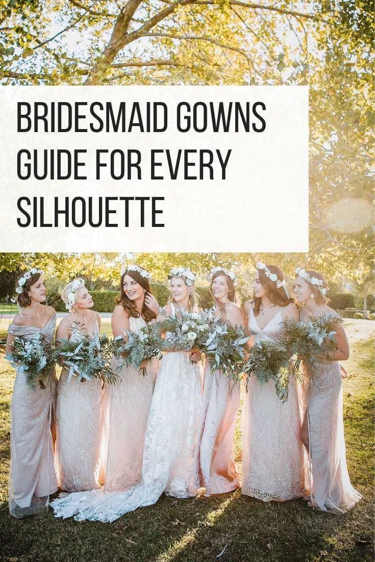 Bridesmaid gowns guide for every silhouette from The Wardrobe Stylist. Elegant bridesmaid gowns, bridesmaid gowns with sleeve, bridesmaid gowns for all body types that fit the needs of your bridal maidens. #Wedding #Bridesmaids #Gowns #FormalDresses Bridesmaids Gowns With Sleeves, Bridesmaid Gown, Junior Bridesmaid, Pre Wedding, Wedding Blog, Wedding Ceremony, Wedding Party, Bridal Party, Wedding Ideas