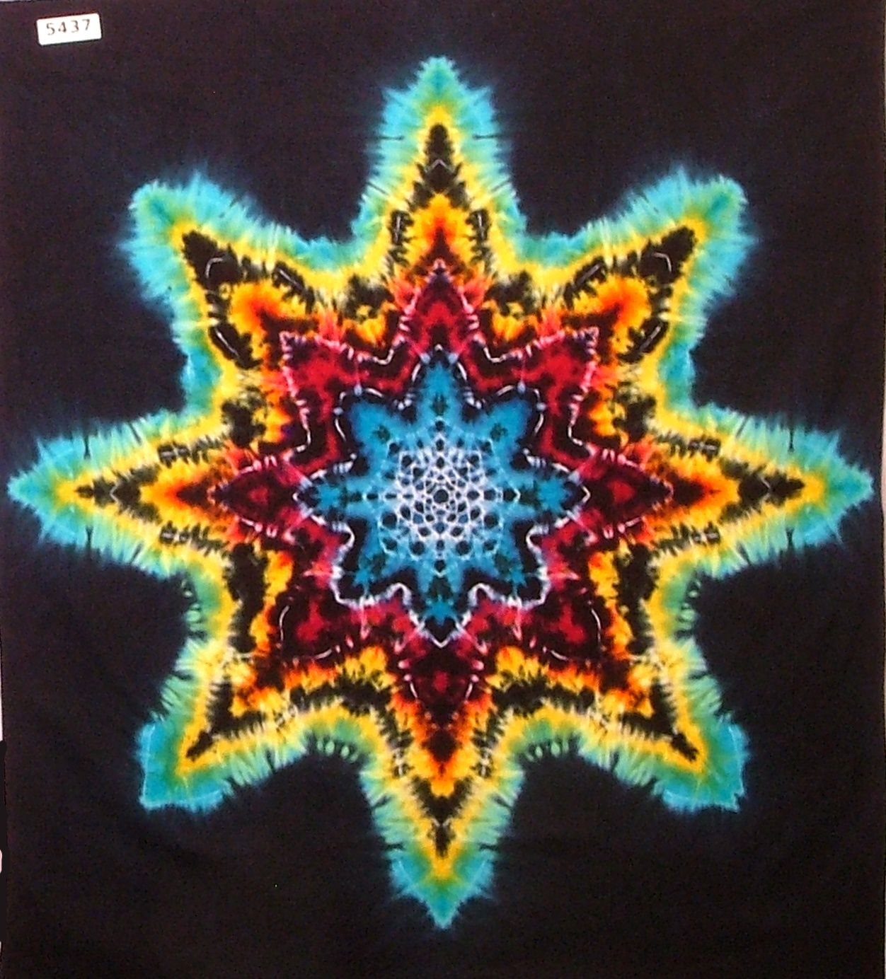 Tie Dye 8 Point Star